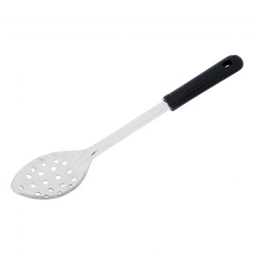 Winco BSPB-13 13" Standard Duty Perforated Stainless Steel Basting Spoon with Coated Handle