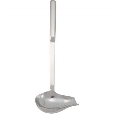 Winco BW-SP2 Hollow Handle 2 oz Stainless Steel Spout Serving Ladle