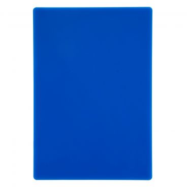 Winco CBBU-1218 12" x 18" x 1/2" Blue Polyethylene Plastic Cutting Board