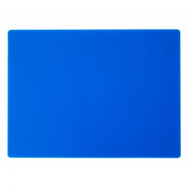 Winco CBBU-1824 18" x 24" x 1/2" Blue Polyethylene Plastic Cutting Board