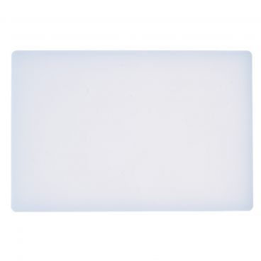 Winco CBH-1218 12" x 18" White Plastic Cutting Board