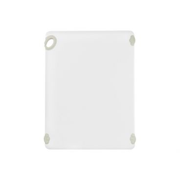 Winco CBN-1824WT 18” x 24” x 1/2" White StatikBoard Co-Polymer Plastic Cutting Board with Hook