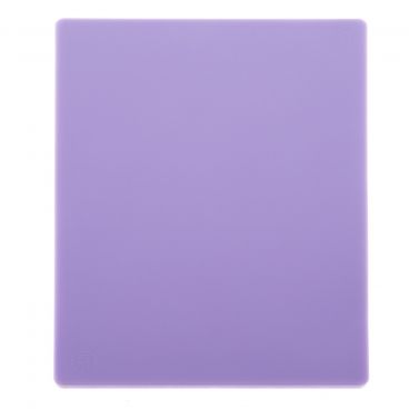 Winco CBPP-1218 12" x 18" x 1/2" Allergen-Free Purple Polypropylene Cutting Board