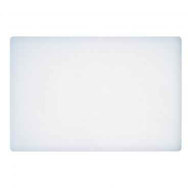 Winco CBWT-1218 12" x 18" White Plastic Cutting Board