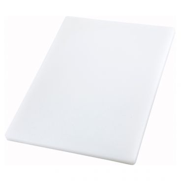 Winco CBXH-1520 15" x 20" x 1" White Plastic Cutting Board