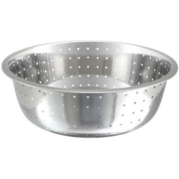 Winco CCOD-15L Stainless Steel Chinese Colander with 5 MM Holes