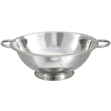 Winco COD-14 14 qt. Stainless Steel Colander with Base
