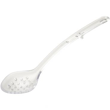 Winco CVPS-13C Clear 13" Polycarbonate Perforated Serving Spoon