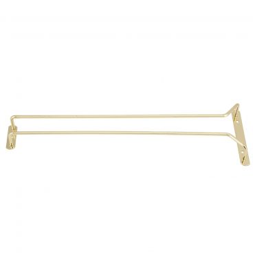 Winco GH-24 24" Brass Bar Glass Hanger Rack