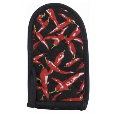 Winco HDH-6C 6 1/2" x 3 1/2" Chili Pepper Cotton Pot / Pan Handle Cover - 12/Pack