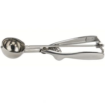 Winco ISS-40 #40 Round Squeeze Handle Disher Portion Scoop - .875 oz.