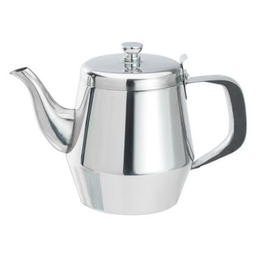 Winco JB2928 28 oz. Stainless Steel Gooseneck Teapot