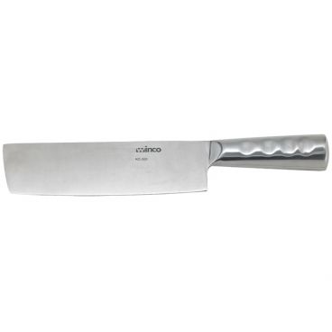 Winco KC-501 8" Chinese Cleaver with Stainless Steel Handle
