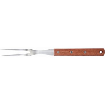 Winco KPF-612 12 5/8" Pot Fork with Wooden Handle