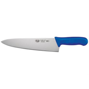 Winco KWP-100U Stäl 10" Chef's Knife with Blue Handle