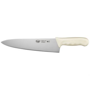 Winco KWP-100 Stäl 10" Chef's Knife with White Handle
