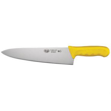 Winco KWP-100Y Stäl 10" Chef's Knife with Yellow Handle
