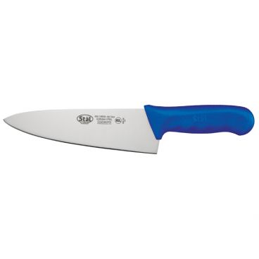 Winco KWP-80U Stäl 8" Chef's Knife with Blue Handle