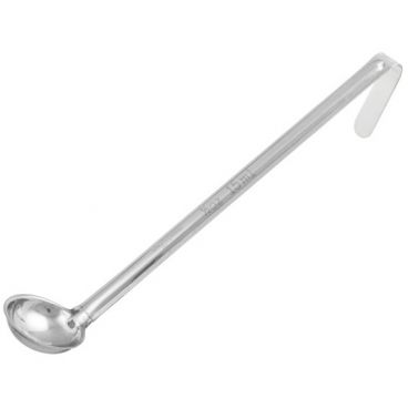 Winco LDI-0 One-Piece Stainless Steel 1/2 oz LDI Series Serving Ladle With 10 1/4" Long Handle