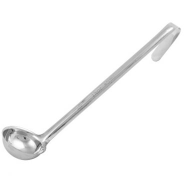 Winco LDI-1.5 One-Piece Stainless Steel 1 1/2 oz LDI Series Serving Ladle With 10 3/8" Long Handle