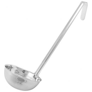 Winco LDIN-12 Prime Series 12 oz One-Piece Stainless Steel Serving Ladle