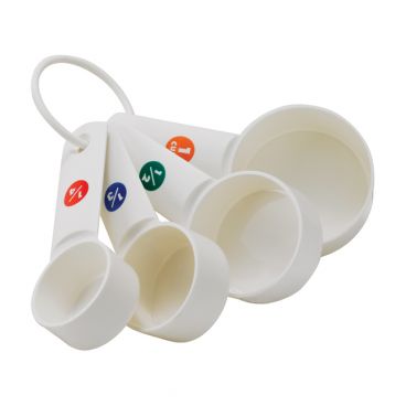 Winco MCPP-4 4 Piece Plastic Measuring Cup Set