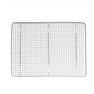 Winco PGW-1216 12" x 16 Half Size Footed Chrome Plated Steel Wire Cooling Rack / Pan Grate for Bun / Sheet Pan