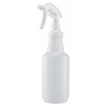 Winco PSR-9W 28 Oz. Plastic Spray Bottle