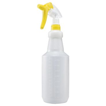 Winco PSR-9Y 28 Oz. Plastic Spray Bottle