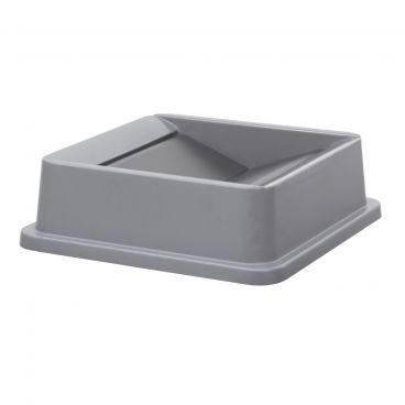 Winco PTCSL-23G Gray Swing Top Trash Can Lid for 23 Gallon Trash Can PTCS-23G
