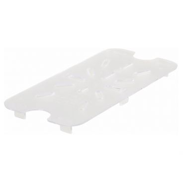 Winco SP79DS Poly-Ware 1/9 Size Clear Polycarbonate Drain Shelf