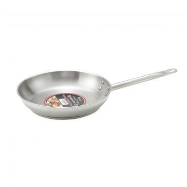 Winco SSFP-11 11" Stainless Steel Induction Ready Fry Pan