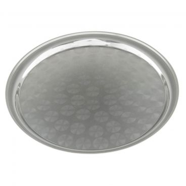 Winco STRS-16 16" Stainless Steel Round Serving Tray