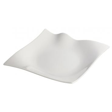 Winco WDP010-102 Falette White 10" Porcelain Dinner Plate