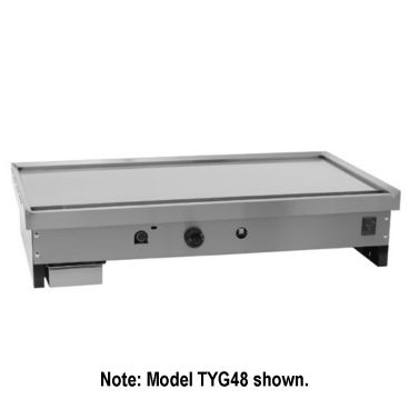 Wolf TYG60C_NAT Natural Gas 61-5/8" Teppanyaki Gas Countertop Griddle - 30,000 BTU