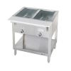 Duke 302-LP Aerohot 30-3/8" Liquid Propane Stationary Insulated Hot Food Steamtable Station With 2 Food Wells And Carving Board, 5,000 BTU