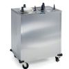 Lakeside 5210 Non-Heated Mobile Enclosed Two Stack Dish Dispenser for 9 1/4" to 10 1/8" Plates