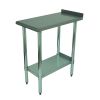 Advance Tabco FT-3012-X Stainless Steel Equipment Filler Table with Galvanized Steel Undershelf - 12" x 30"