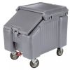 Cambro ICS100L191 Granite Gray SlidingLid 100 Lb Portable Ice Caddy w/ Sliding Lid