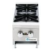 Empura EMHP2-HD 12" Stainless Steel Heavy Duty Gas Hot Plate With 2 Burners, 53,000 BTU