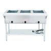 Empura E-ST-120/3 3 Pan Electric Steam Table with Undershelf - Open Well - 120V