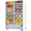 Everest Refrigeration EMGF48 54-3/4" Double Swing Glass Door Merchandiser Freezer - 48 Cu. Ft.