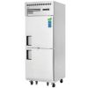 Everest Refrigeration ESFH2 29.25 Inch One Section Two Half Door Upright Reach-In Freezer 23 Cubic Feet