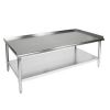 John Boos GS6-3072SSK Stainless Steel 72" x 30" Equipment Stand with Stainless Steel Undershelf