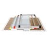 Matfer 370100 Stackable 23-3/4” x 15-3/4” Frame Set With 3 Aluminum Frames And Stainless Steel Sheet