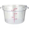 Winco PCRC-12 12 Qt. Clear Round Food Storage Container