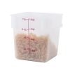 Winco PTSC-8 8 Qt. Polypropylene Square Food Storage Container