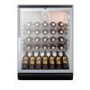 Summit SWC6GBLBIHV 33.5" x 23.63" x 23.5" Black Glass Reach-In Wine Cellar with 36 Bottle Capacity - 5.5 Cu. Ft, 115 Volts