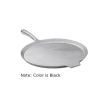 Tablecraft CW4110BK Black 14" Sand Cast Aluminum Pizza Tray with Handle