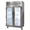 Traulsen G21014P Dealer's Choice G-Series L/R Hinge 2-Section 52 1/8" Wide 50.63 Cubic ft Full-Height Glass-Door Pass-Thru Refrigerator On 6" Casters, 115V 5/8 HP